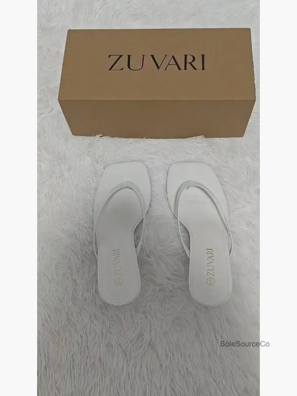 Square Toe Kitten Heel Sandals, Thong Flip Flop Heels 2.16 Inch